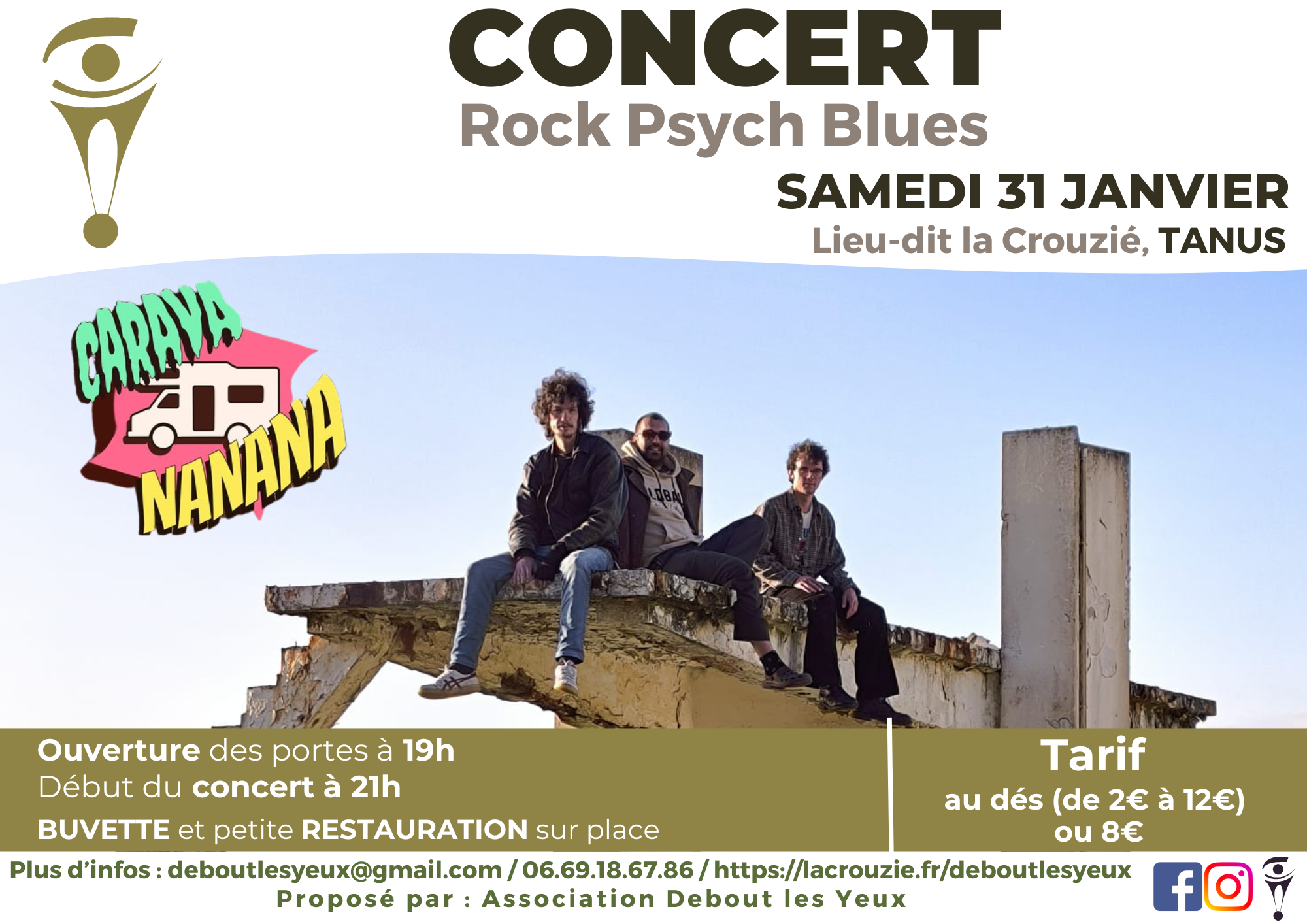 Concert Cravananana la Crouzié